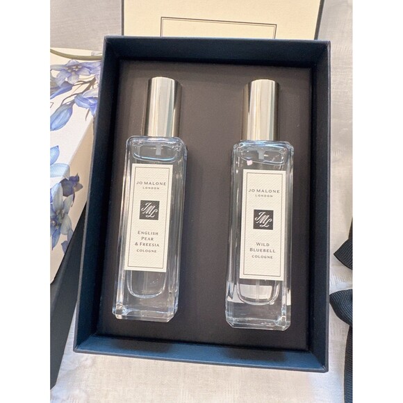 NIB Jo Malone English Pear & Freesia Wild Bluebell Cologne Duo 30ml Each - Picture 4 of 4